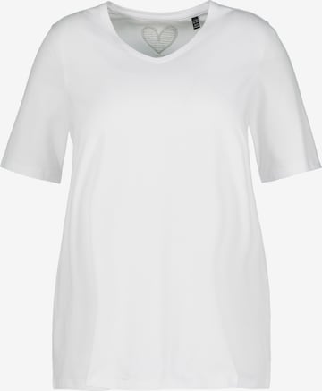 Ulla Popken T-Shirt in Weiß: Vorderseite