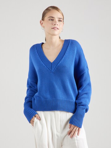 JAN 'N JUNE Pullover 'LUZ' (GOTS) in Blau: predná strana