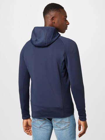 JACK WOLFSKIN Athletic Fleece Jacket 'BAISELBERG' in Blue