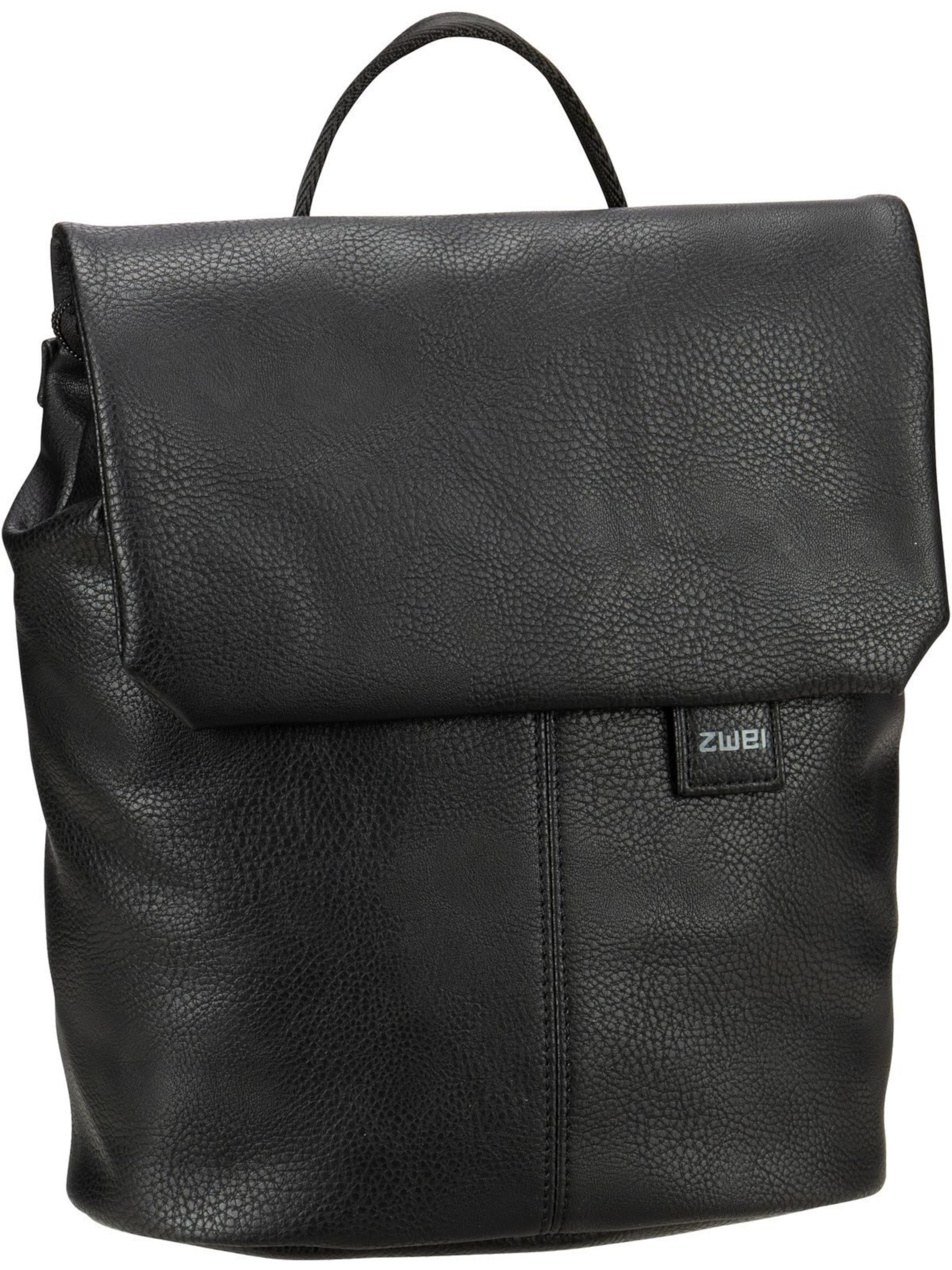 ZWEI Backpack 'Mademoiselle.M' in Black: front