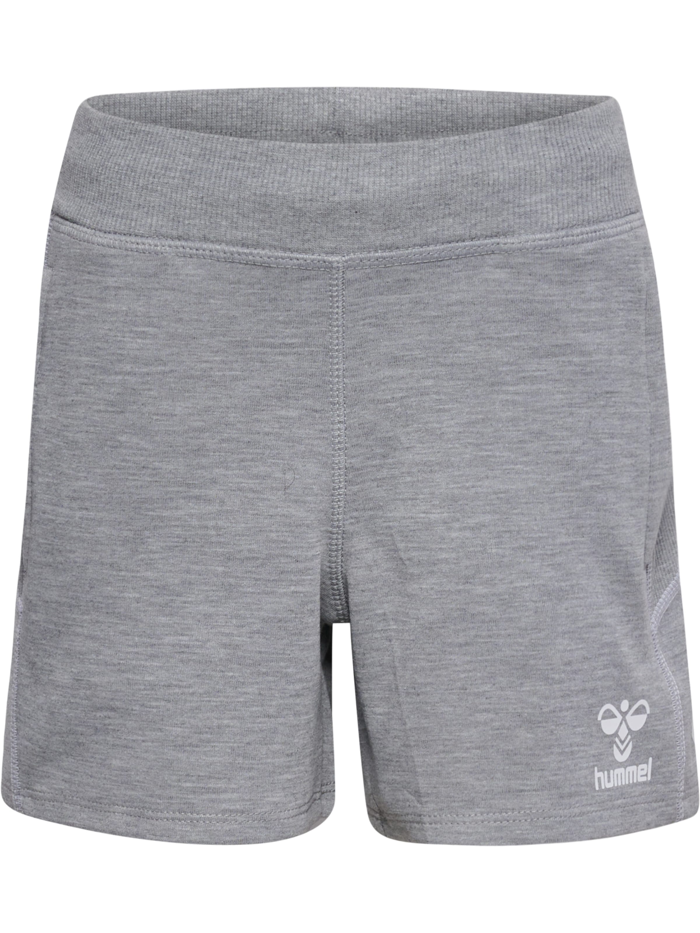 Hummel Regular Workout Pants in Grey: front