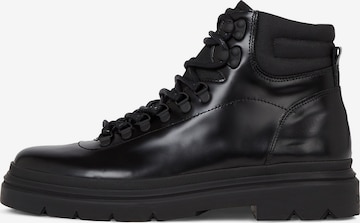 Calvin Klein Veterboots in Zwart: voorkant