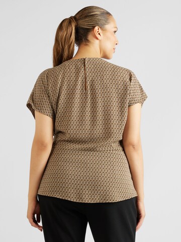 Michael Kors Plus Blouse 'GEO' in Beige