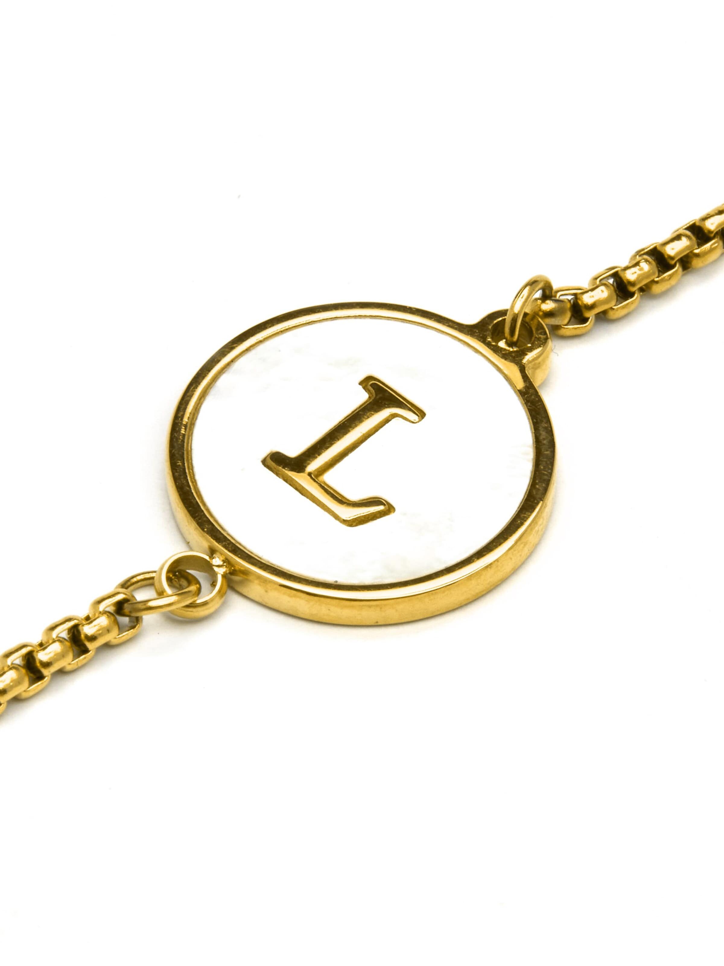Luxenter Náramek 'Alphabet' – zlatá