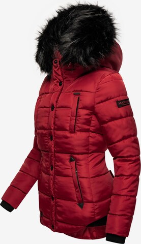 Veste d’hiver 'Lotusblüte' MARIKOO en rouge