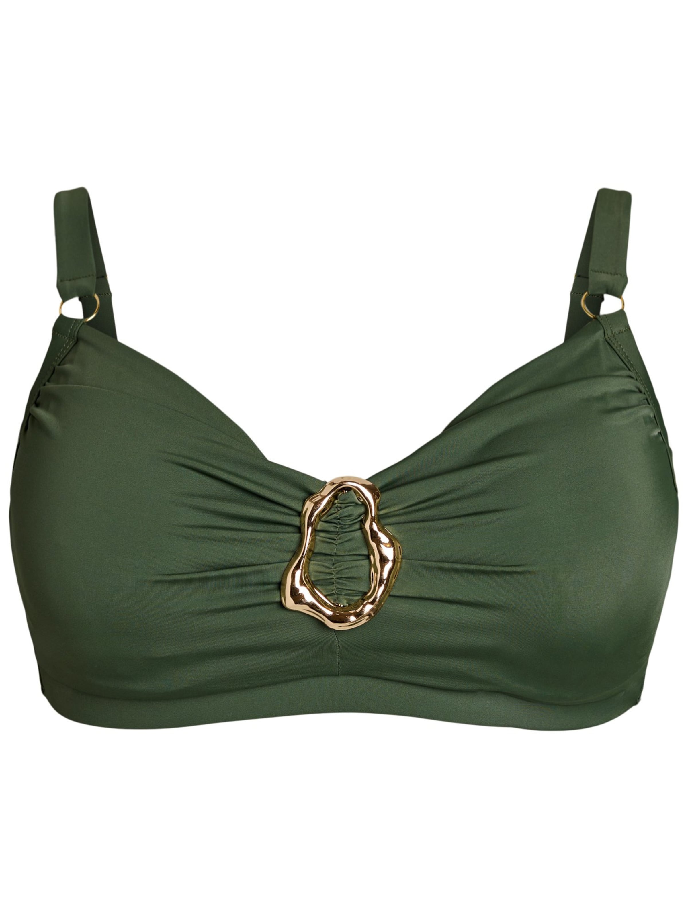 Swim by Zizzi Minimizer Bikinioverdel 'Sbliss' i grøn: forside