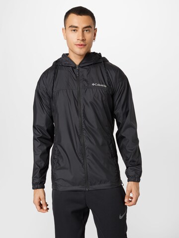 COLUMBIA - Chaqueta de montaña 'Flash Challenger' en negro: frente