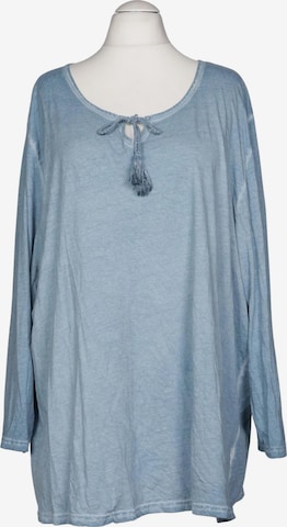 Ulla Popken Langarmshirt 9XL in Blau: Vorderseite