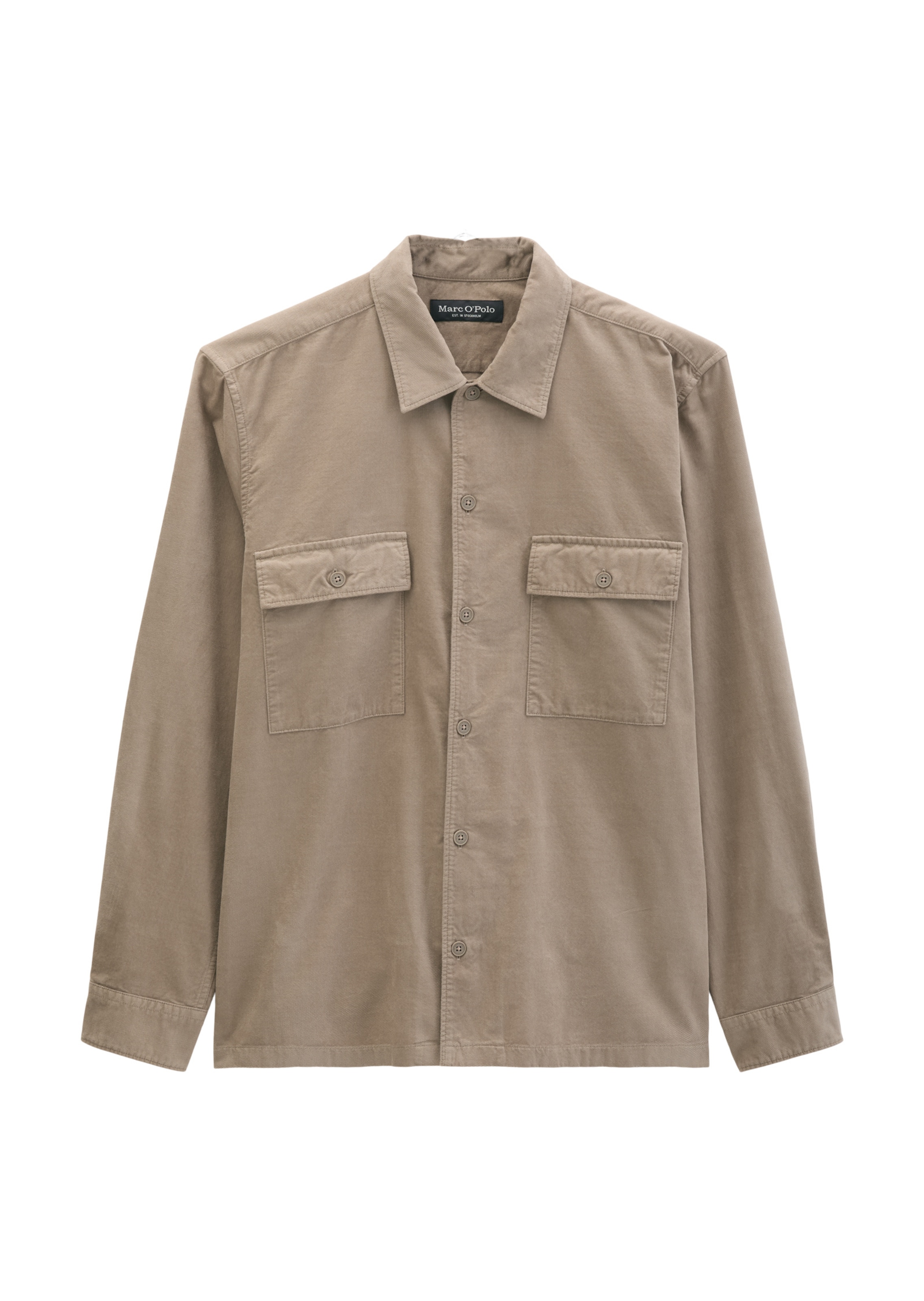 Marc O'Polo Regular fit Button Up Shirt in Beige: front