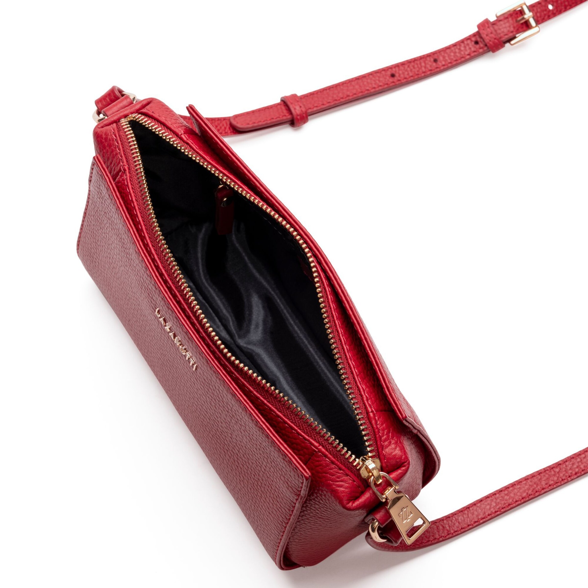 Lazarotti Crossbody bag 'Bologna Leather' in Red
