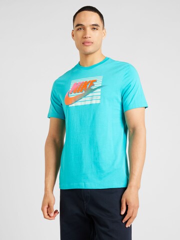 Nike Sportswear Koszulka 'Futara' w kolorze niebieski: przód