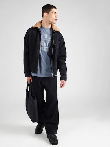 Superdry T-shirt 'ATHLETIC ESS' i blå