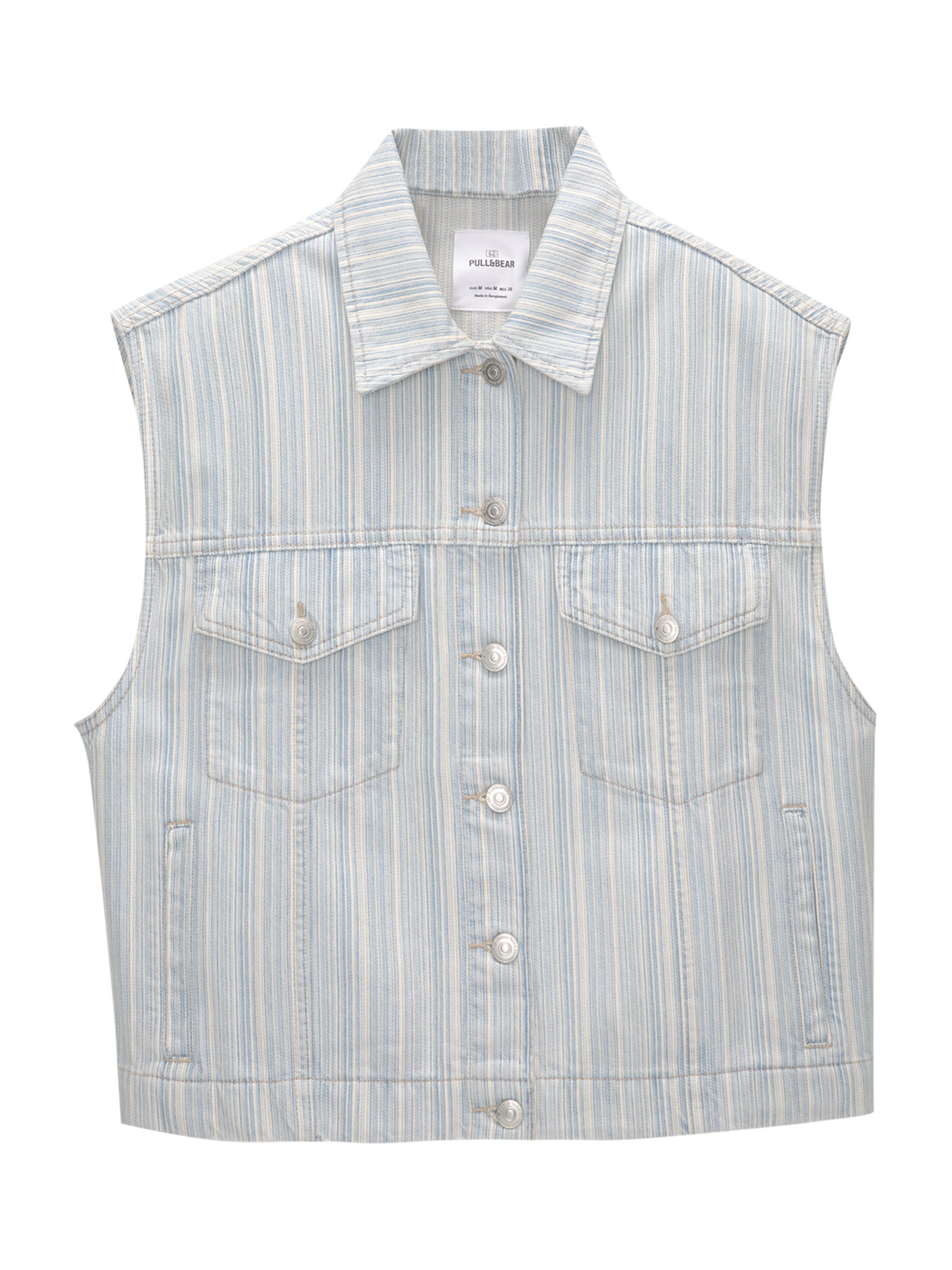 Gilet di Pull&Bear in blu: frontale