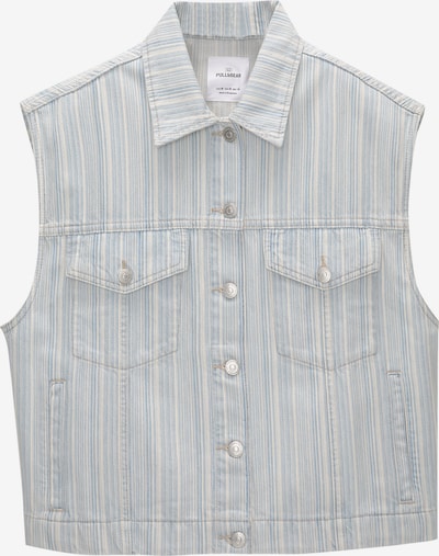 Pull&Bear Weste in hellblau / weiß, Produktansicht