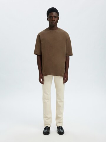 SELECTED Shirt 'SLHOSCAR' in Brown