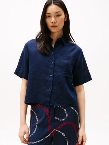 TOMMY HILFIGER Bluse in Blau: Vorderseite