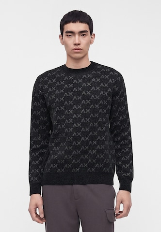 ARMANI EXCHANGE Sweater in Black: front