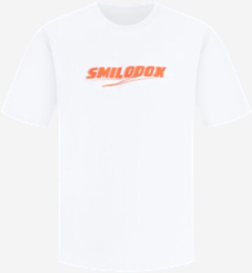 T-Shirt 'Blake' Smilodox en blanc : devant