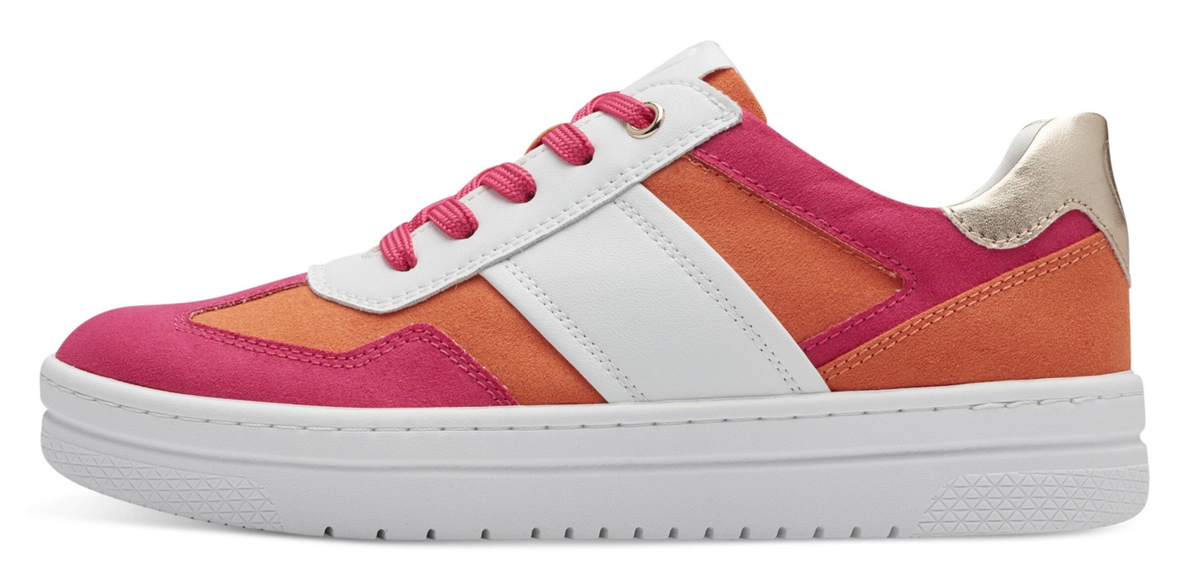 MARCO TOZZI Sneaker in orange / pink / weiß, Produktansicht