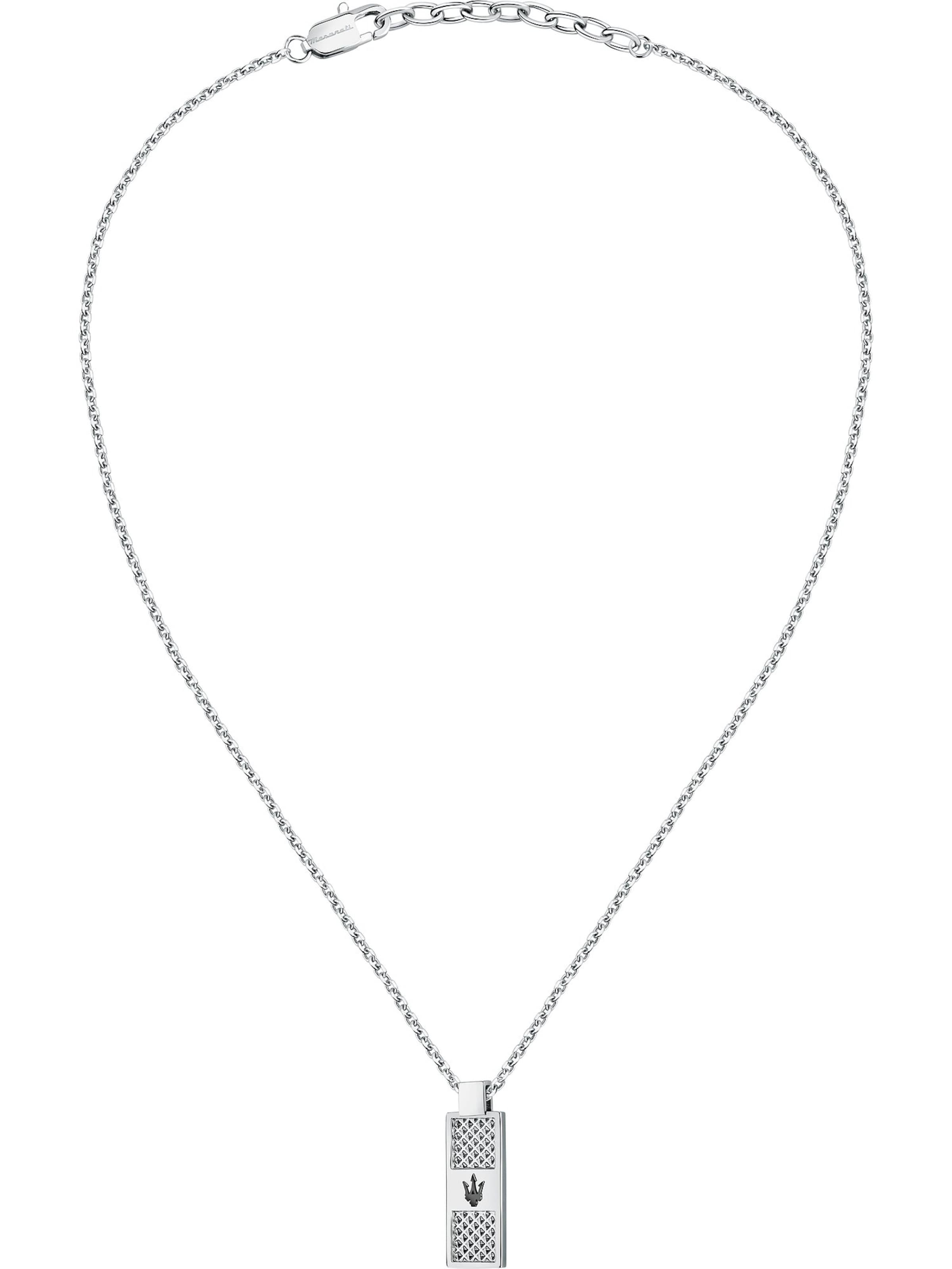 Maserati Kette in Silber: Vorderseite