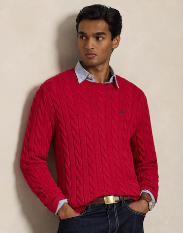 Polo Ralph Lauren Regular Fit Pullover 'DRIVER' in Rot: Vorderseite