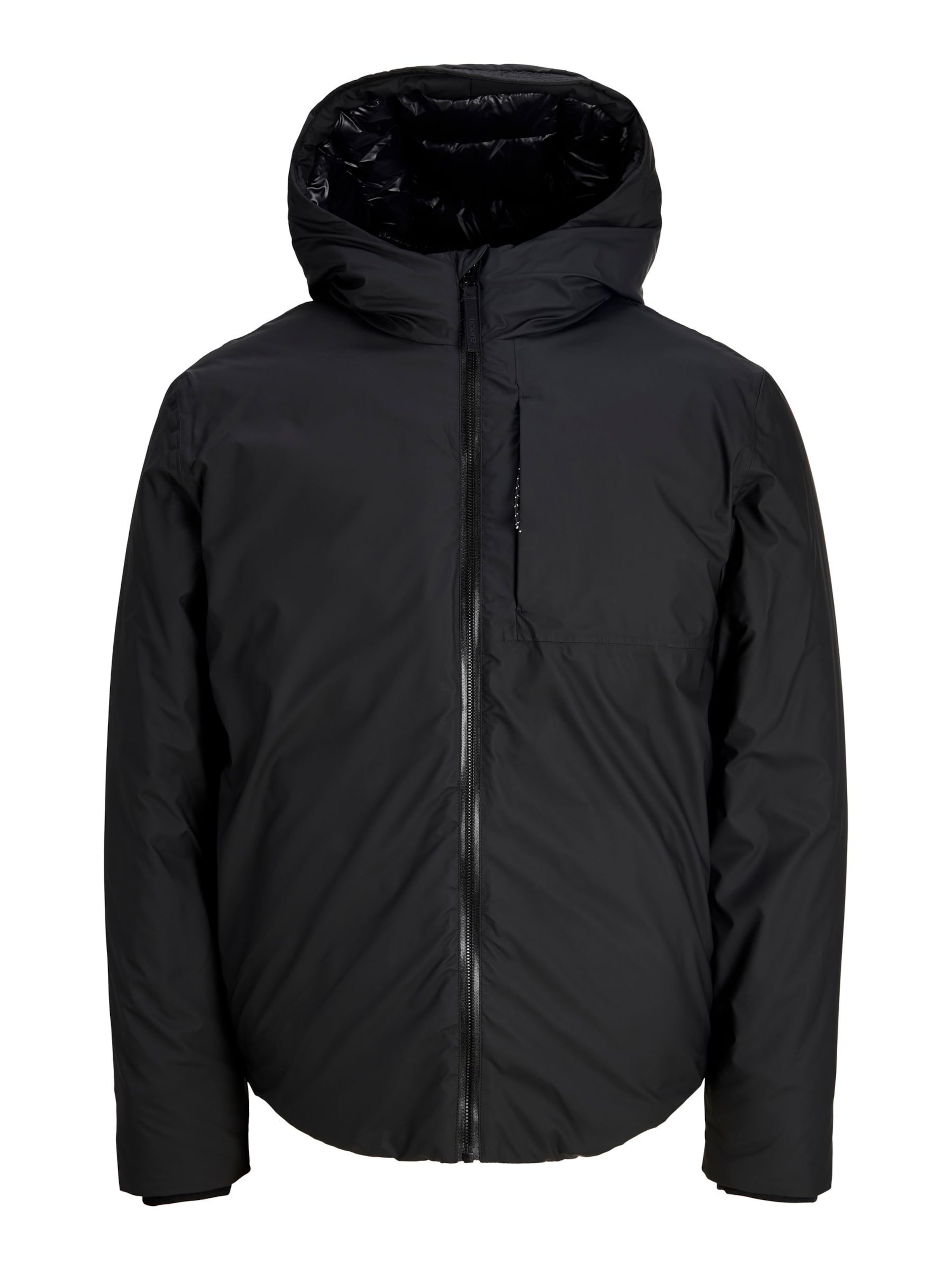 JACK & JONES - Chaqueta de entretiempo en negro: frente