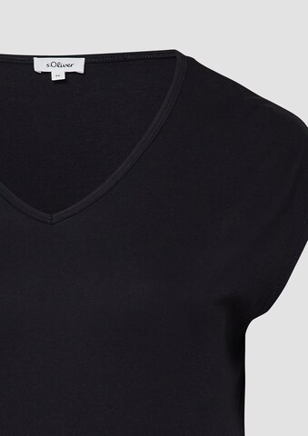 s.Oliver T-Shirt in Schwarz