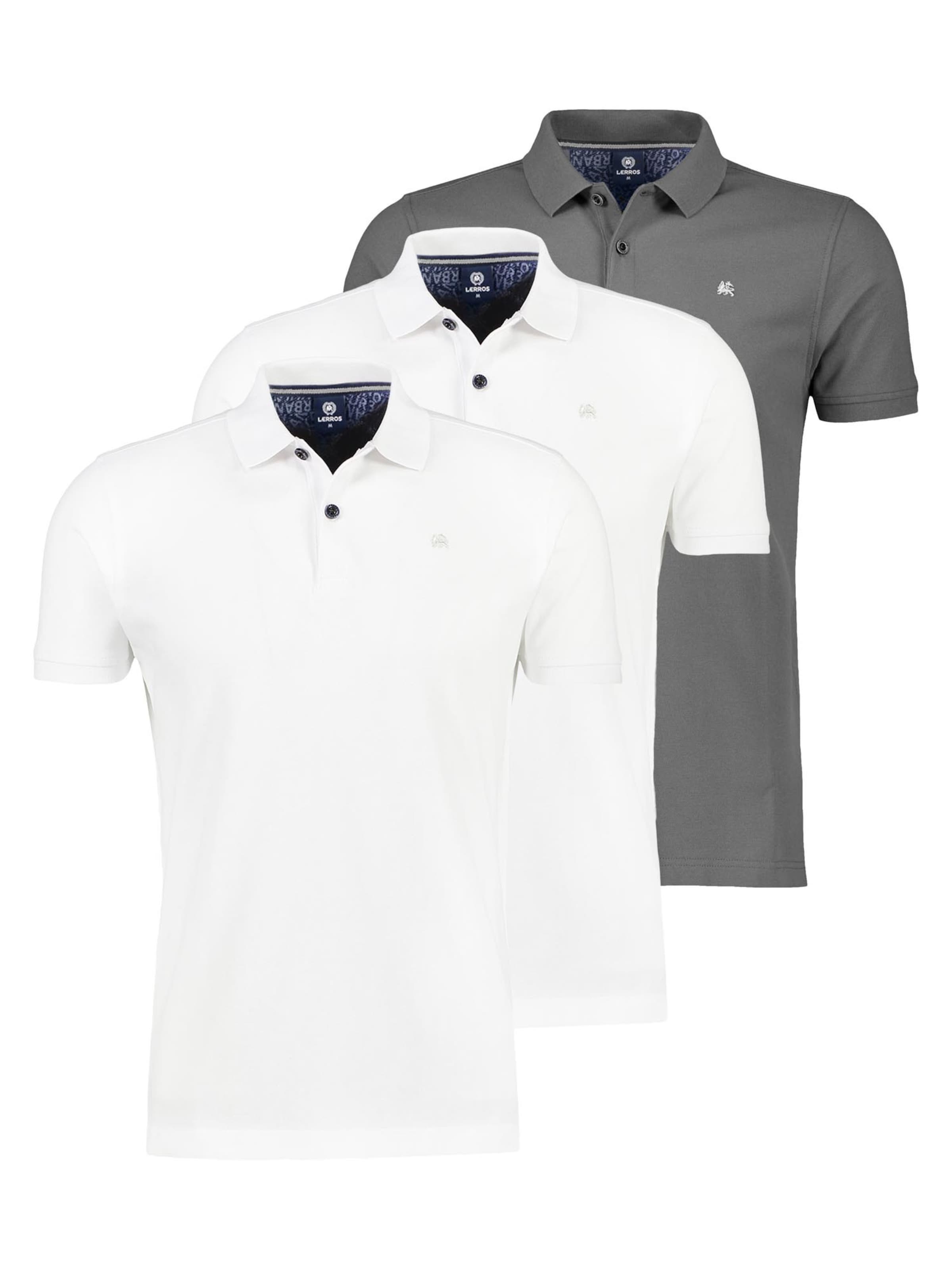 LERROS Shirt 'Basic' in Silver: front