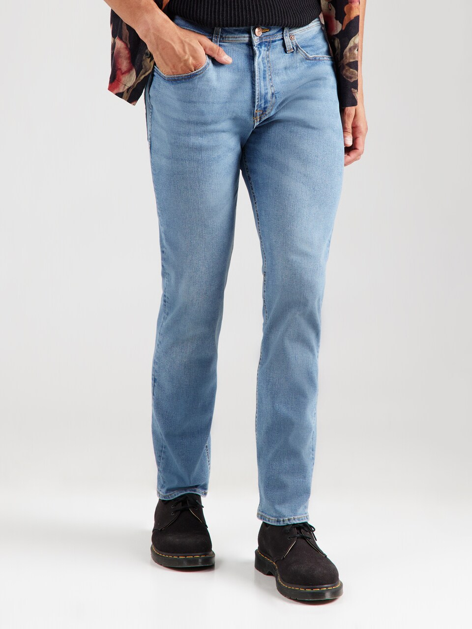 Regular Jeans 'JWHCLARK JJORIGINAL' de la JACK & JONES pe albastru: față