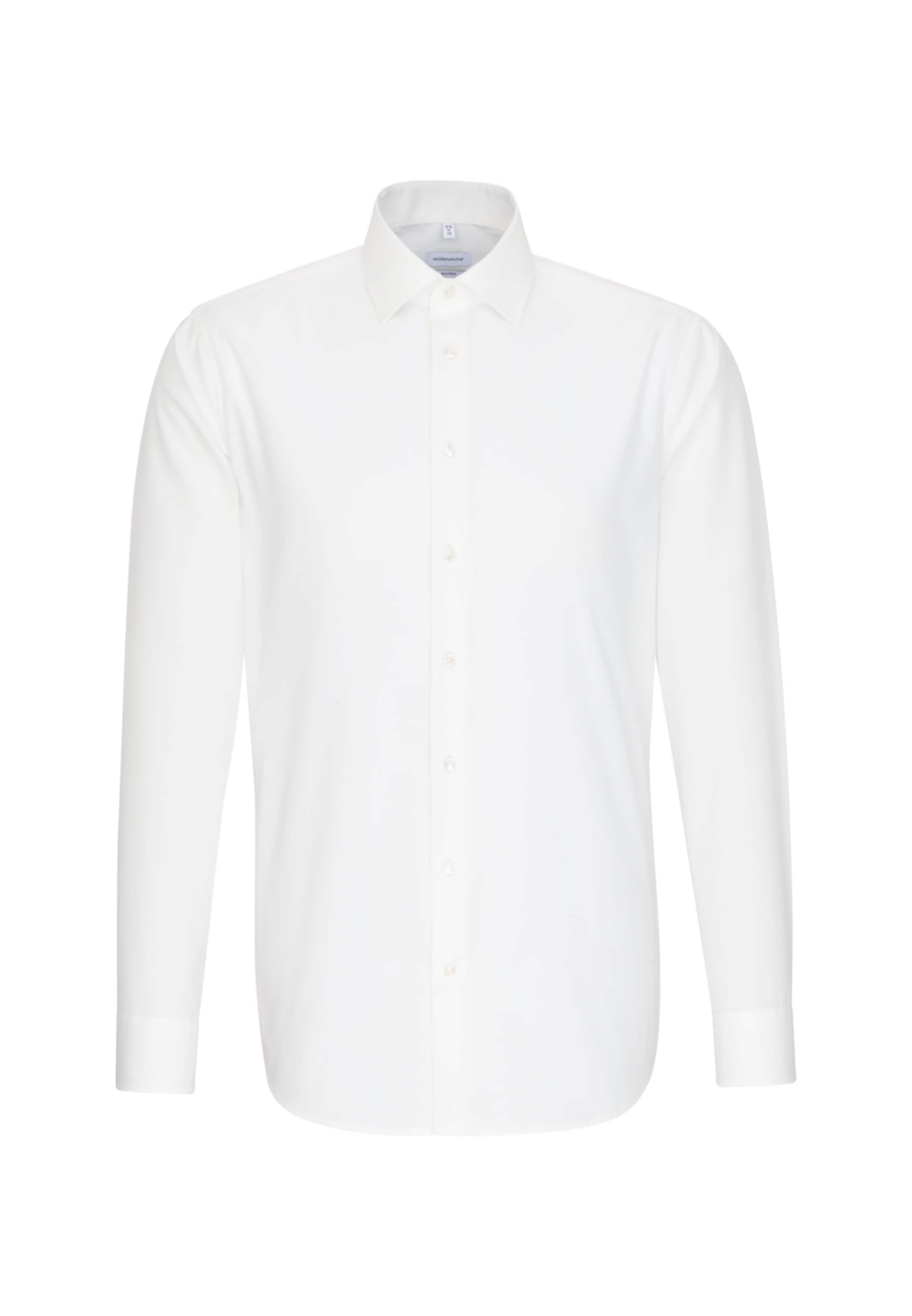 SEIDENSTICKER Slim Fit Бизнес риза в бежово: отпред