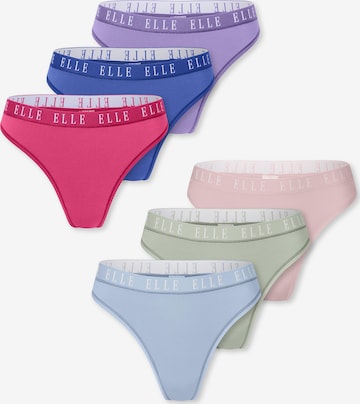 ELLE String ' Thong - ELLE LOGO ' in Mixed colours: front