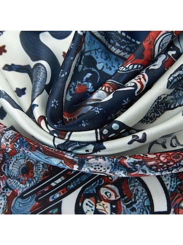 alberto cabale Scarf 'Horse Cléo' in Blue