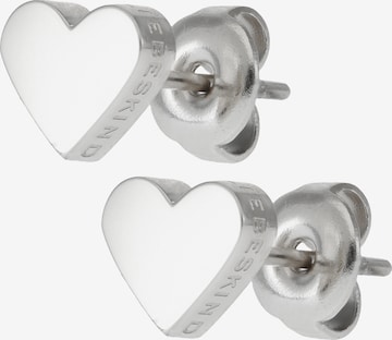 Boucles d'oreilles Liebeskind Berlin en argent : devant