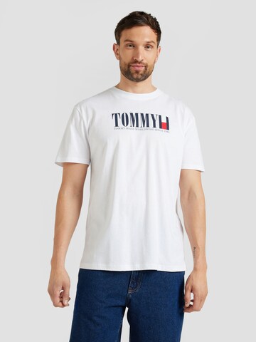T-Shirt Tommy Jeans en blanc : devant