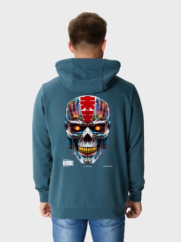 Oldskull Sweatshirt 'Xtreme Vivid Skull' in Green: front