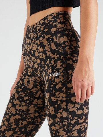 Casall Skinny Sporthose in Braun