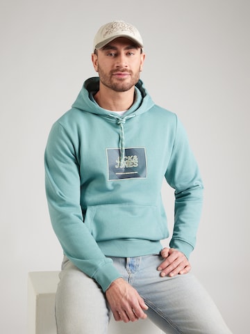 Felpa 'JJRAIN' di JACK & JONES in blu: frontale