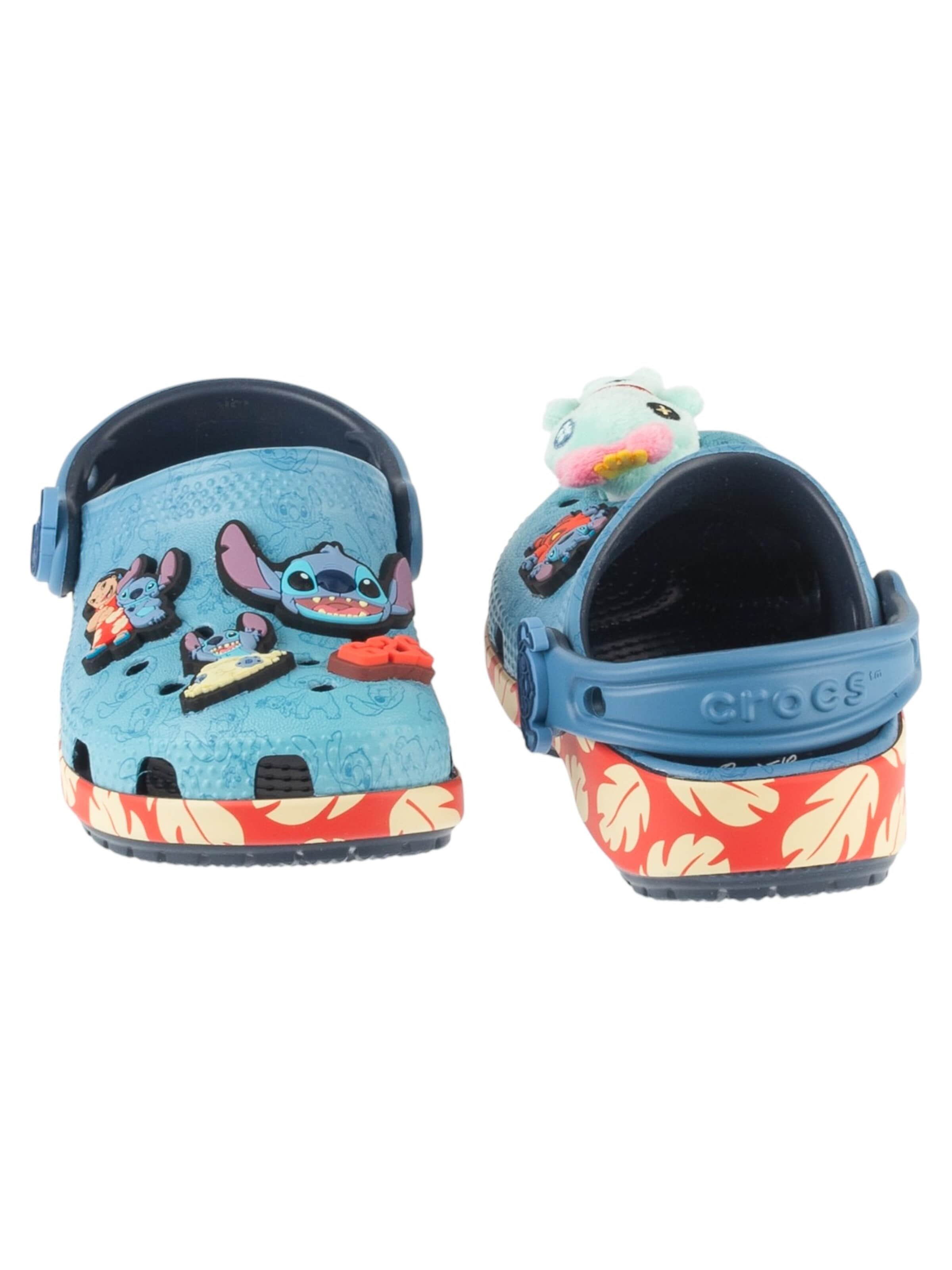 Crocs Sandalen 'Classic Stitch Clog T' in Blauw