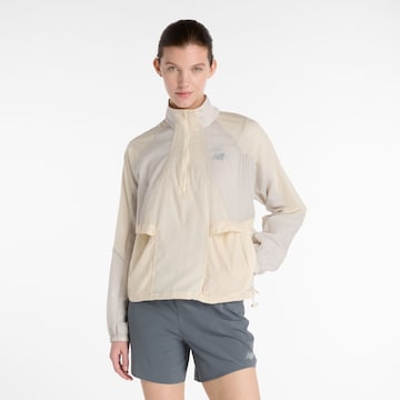 new balance Sportjas 'Better Run' in Beige: voorkant