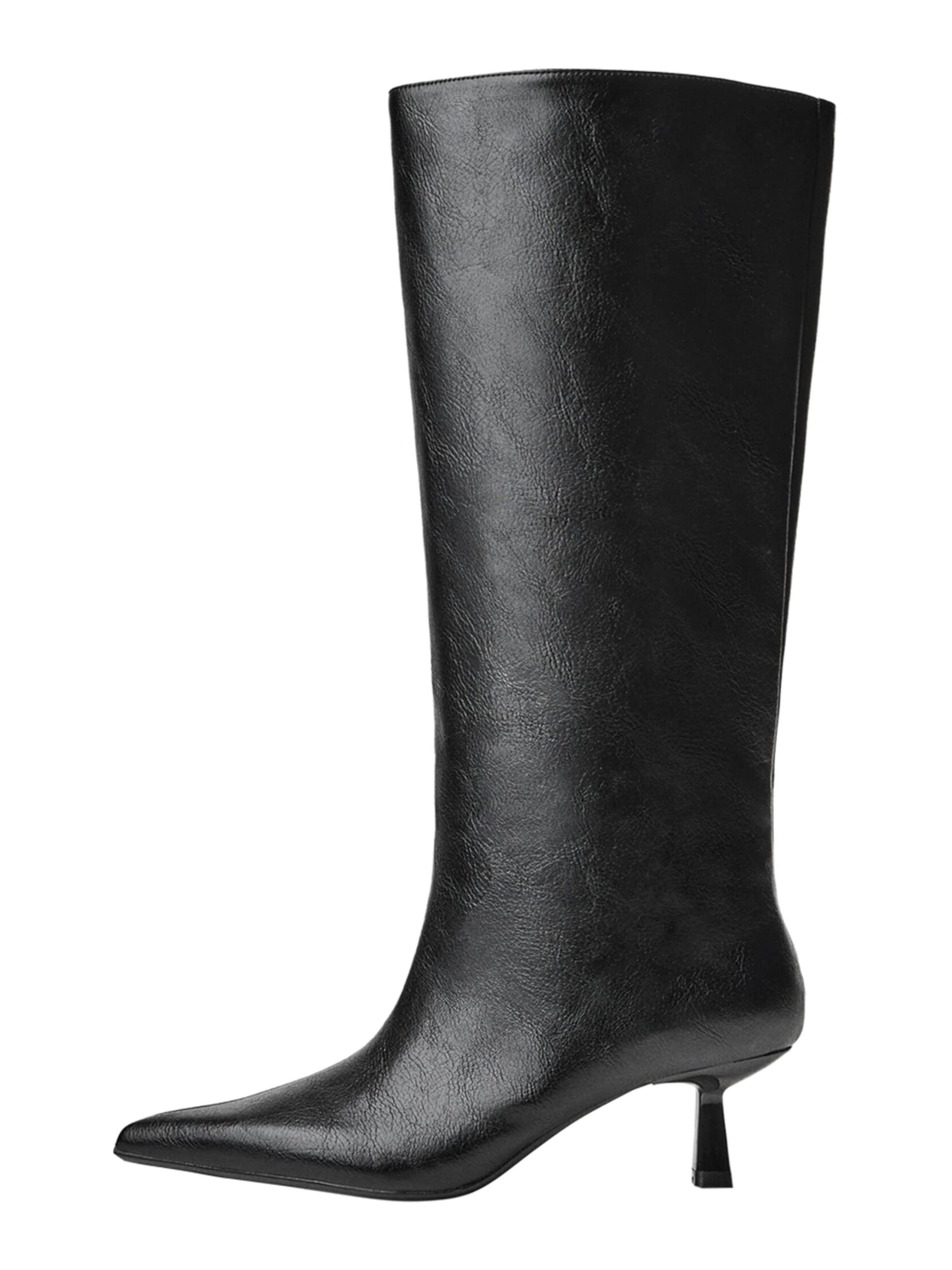 Bershka Kozačky – černá