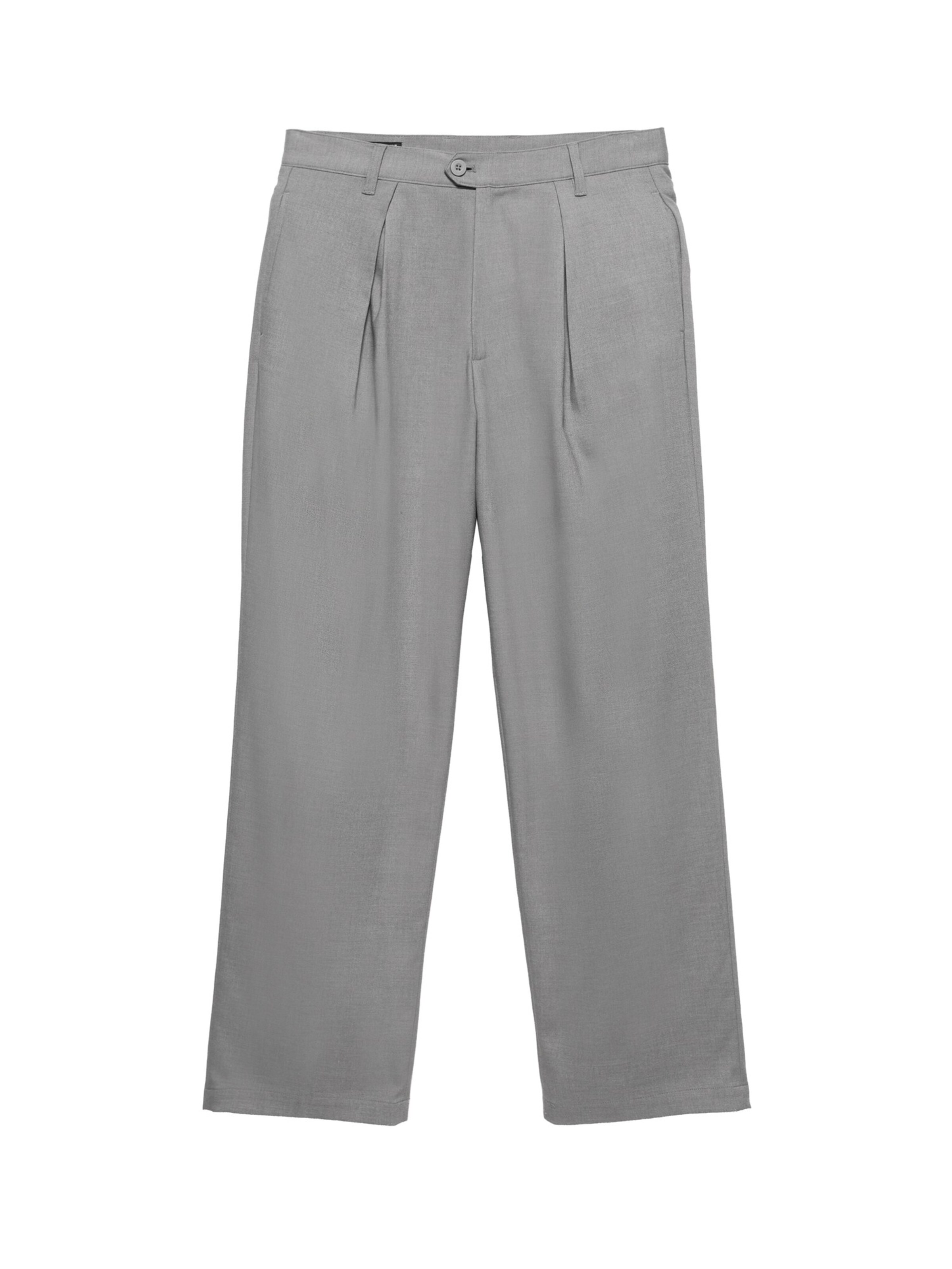 Pull&Bear Pleat-front trousers in 58 in Grey, Item view