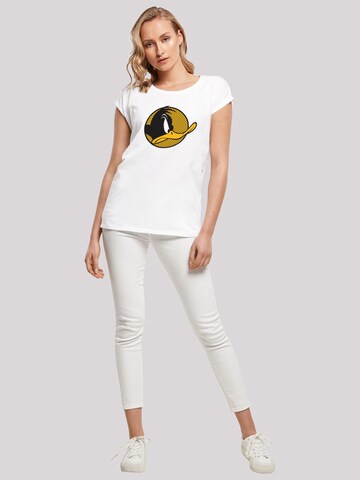 F4NT4STIC Shirt 'Looney Tunes Daffy Duck' in Wit