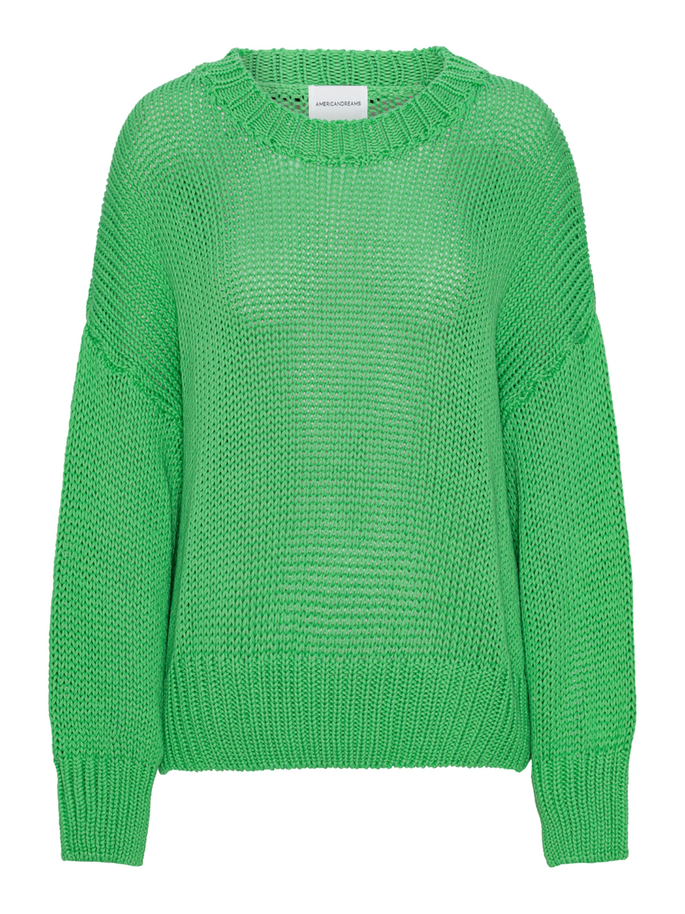 americandreams Oversizepullover 'Pepper'‌‌‌‌‌‌ in Grün: Vorderseite