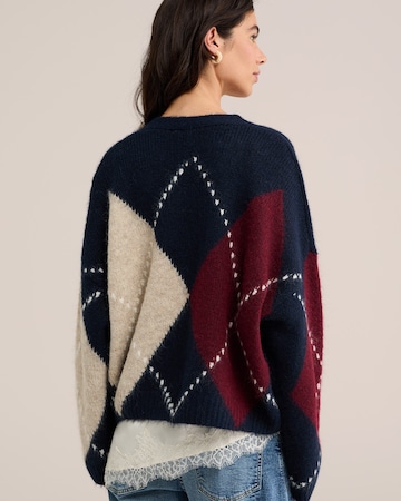Cardigan dimensiuni mari de la WE Fashion pe albastru