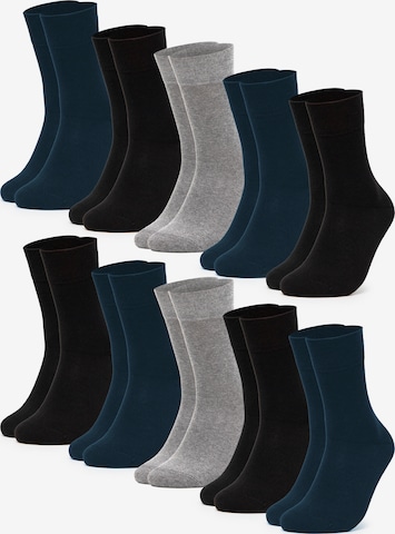 Occulto Socks 'Ingo' in Blue: front