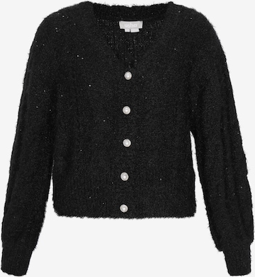 Cardigan Usha en noir : devant