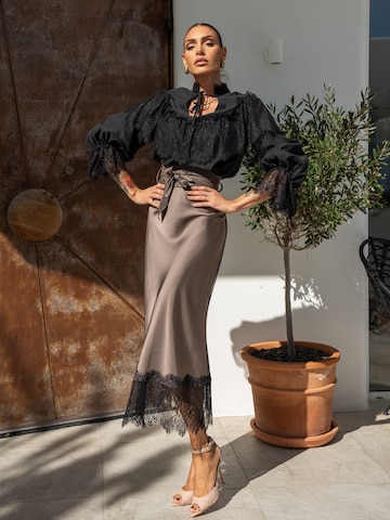 JIORO Skirt 'ESSENTIALS' in Grey