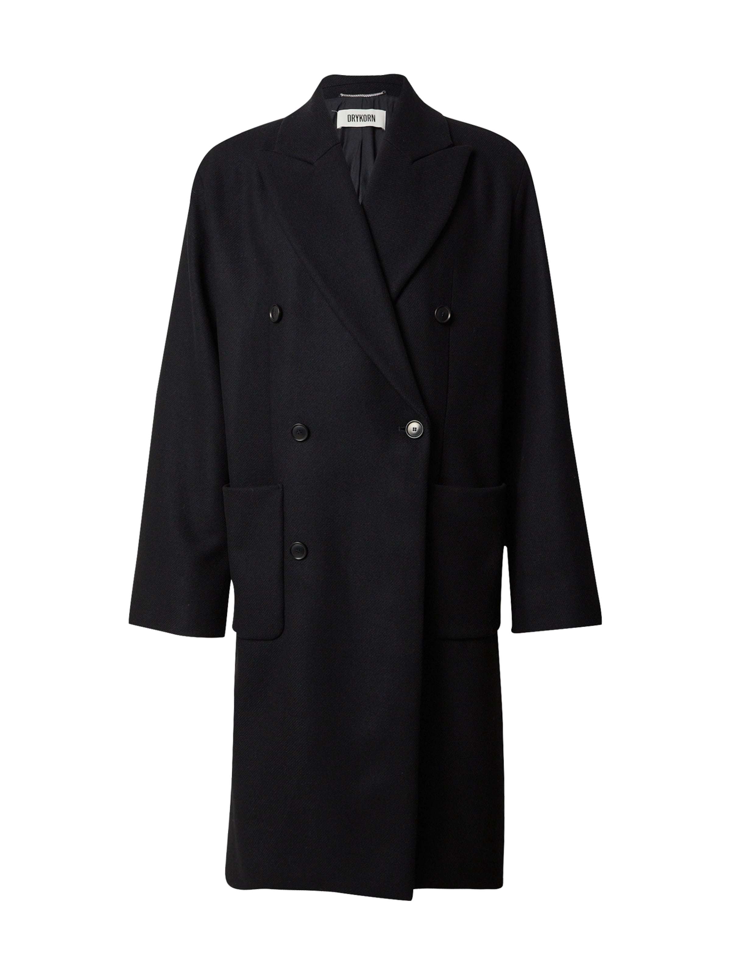 DRYKORN Overgangsfrakke 'MATESSO 10' i sort: forside
