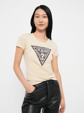 Tricou de la GUESS pe bej