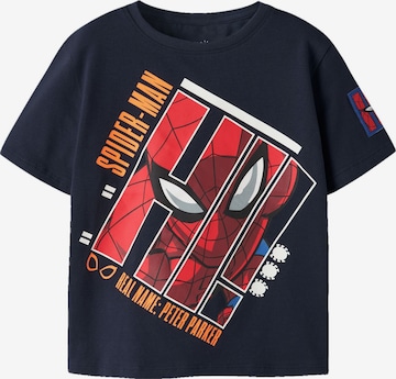 NAME IT Shirts 'Spider-Man' i blå: forside